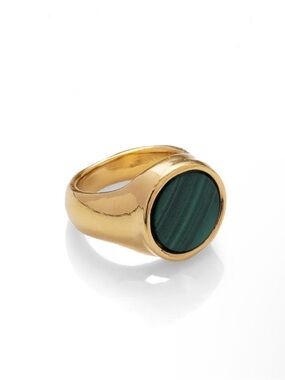 MALACHITE  Signet Ring - Mayamar